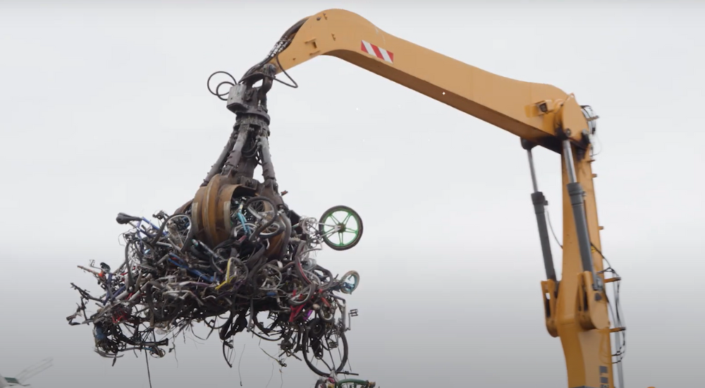 Переработка велосипедов Франция